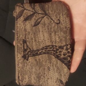 COPY - Hand crafted vintage giraffe wallet / coin purse / stash pocket